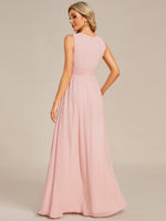 Liza light pink halter ball dress with s14 Express NZ wide - Bay Bridal and Ball Gowns