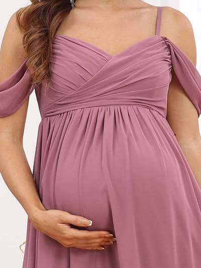 Lizzie favorite thin strap maternity bridesmaid dress - Bay Bridal and Ball Gowns