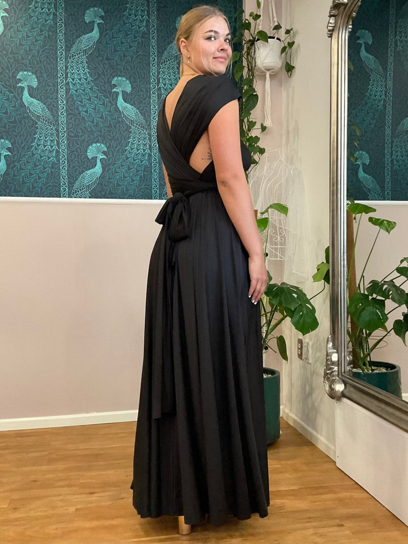 black bridesmaid dresses nz AW Vienna Black Bridesmaid Dresses