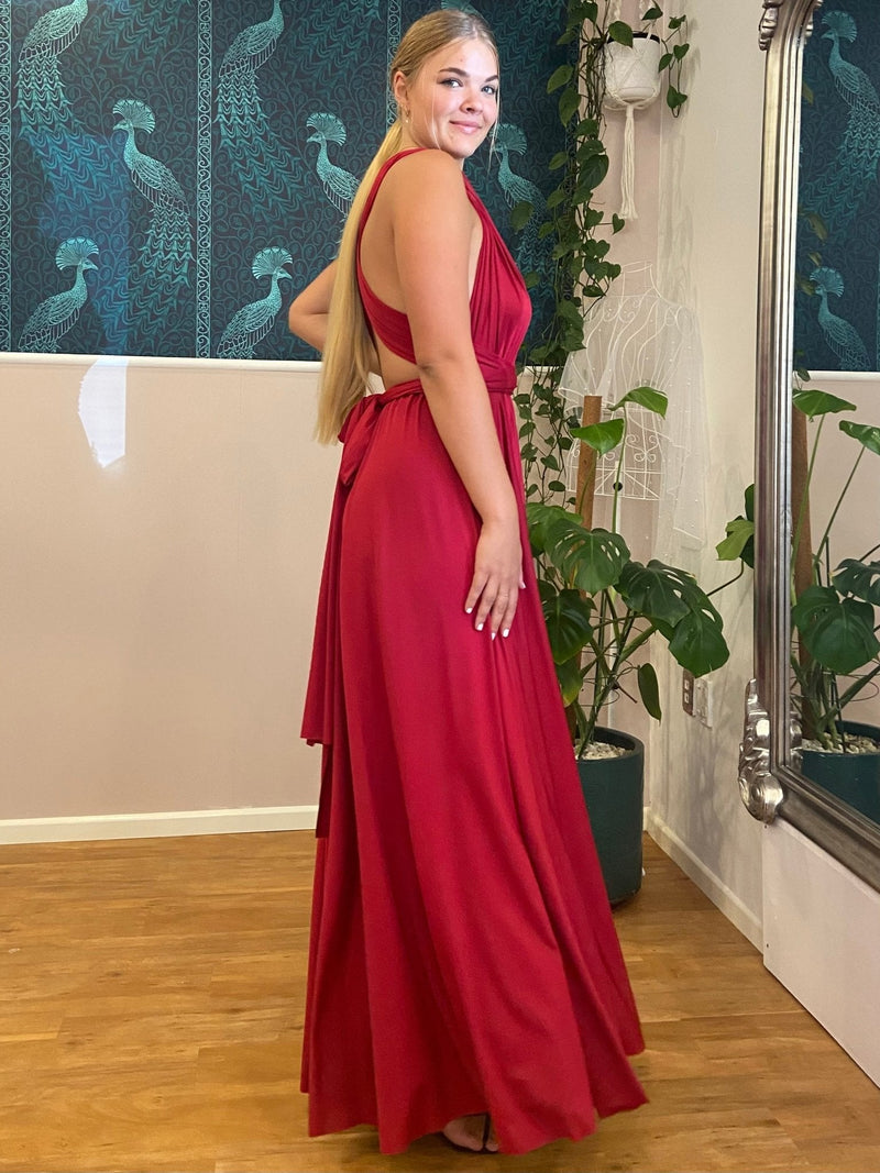 red bridesmaid dresses nz Charming Long A-line Beautiful Bridesmaid Dresses For Women