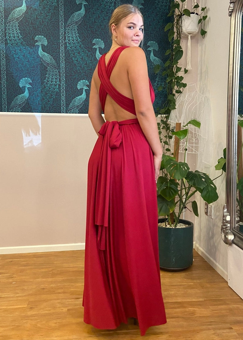 Infinity Bridesmaid Dress NZ | Multiway Maxi Dress in Brick Red Infinity Bridesmaid Dress NZ | Multiway Maxi Dress in Brick Red