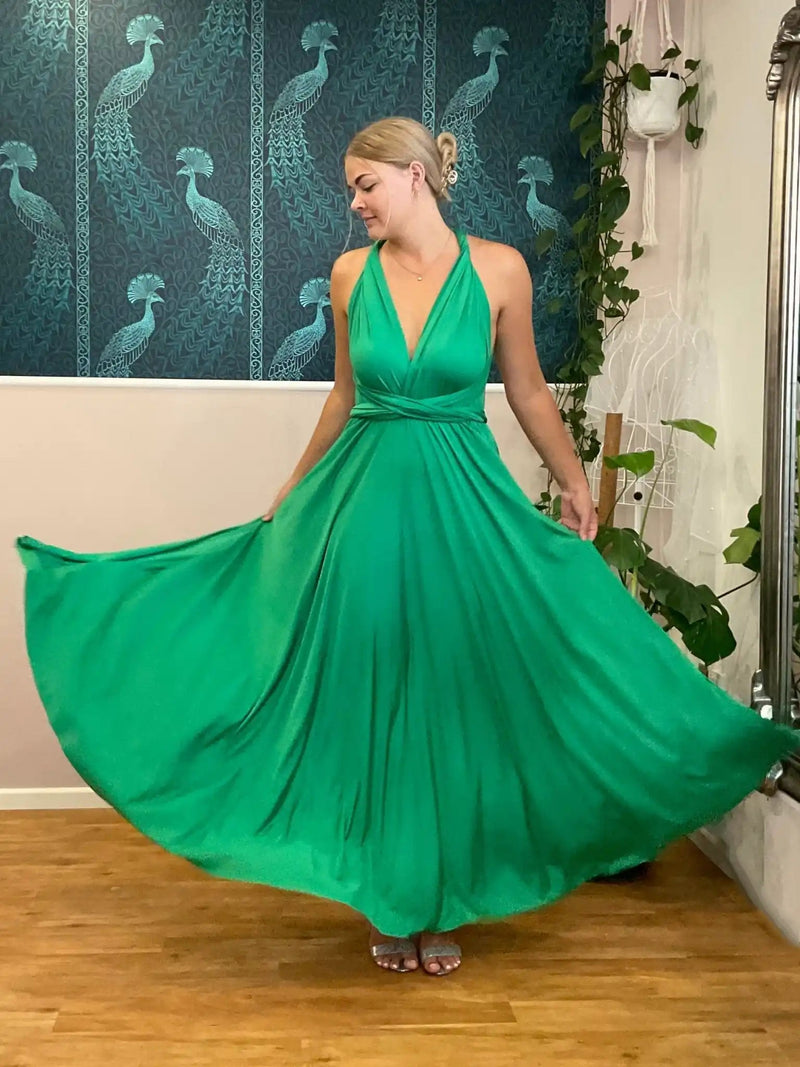 NZ Infinity Dress in Emerald Green | Custom Length