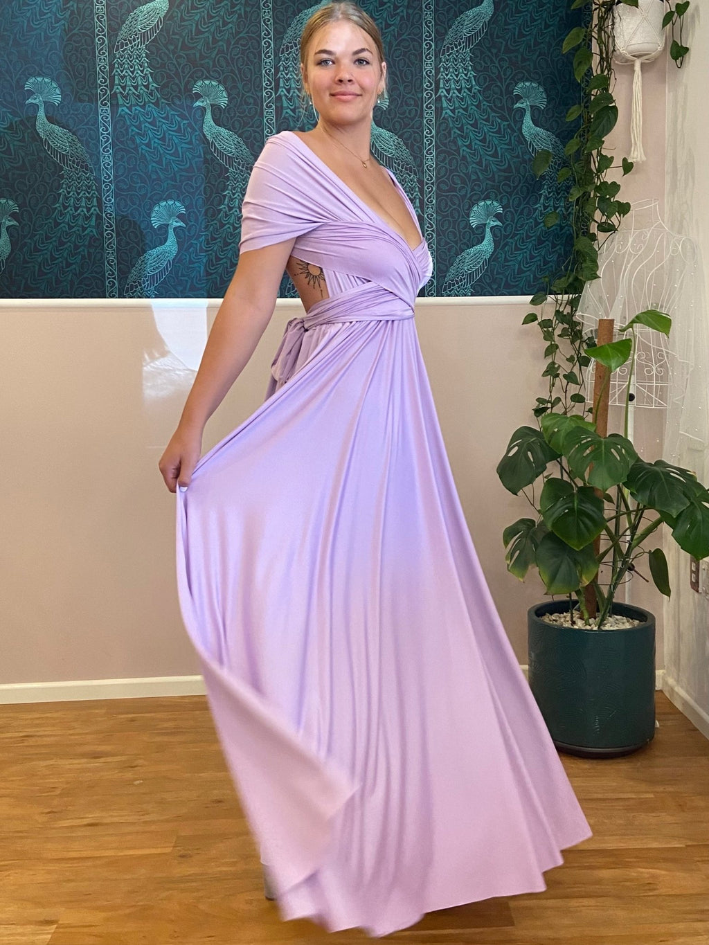 Luxe Lilac Infinity bridesmaid dress Express NZ Wide - Bay Bridal and Ball Gowns