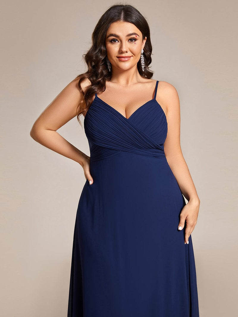 Malika elegant cross front cowl back bridesmaid dress - Bay Bridal and Ball Gowns