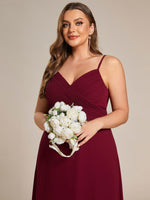 Malika elegant cross front cowl back bridesmaid dress - Bay Bridal and Ball Gowns