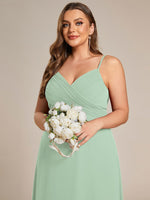 Malika elegant cross front cowl back bridesmaid dress - Bay Bridal and Ball Gowns