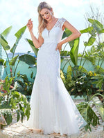 Poleen lace wedding dress with trumpet skirt in ivory s10 Express NZ wide - Bay Bridal and Ball Gowns
