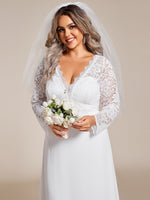 Robin lace and chiffon wedding dress in ivory - Bay Bridal and Ball Gowns