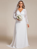 Robin lace and chiffon wedding dress in ivory - Bay Bridal and Ball Gowns