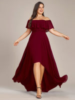 Ryley burgundy versatile off shoulder bridesmaid dress s8 Express NZ wide - Bay Bridal and Ball Gowns