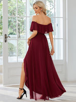 Ryley burgundy versatile off shoulder bridesmaid dress s8 Express NZ wide - Bay Bridal and Ball Gowns