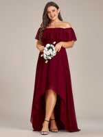 Ryley burgundy versatile off shoulder bridesmaid dress s8 Express NZ wide - Bay Bridal and Ball Gowns