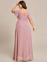 Sharana sleeved hi low bridesmaid dress in more colors - Bay Bridal and Ball Gowns