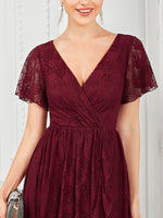 Steph burgundy lace mother of the groom dress s10 - 12 express NZ wide - Bay Bridal and Ball Gowns