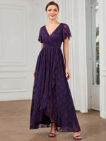 Steph mother of the bride/groom High Low lace dress - Bay Bridal and Ball Gowns