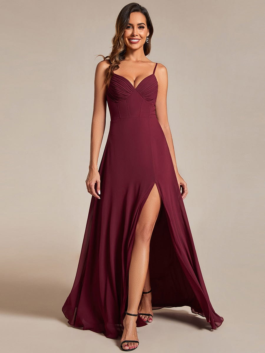 Sydney corset ball or bridesmaid dress in chiffon s8 Express NZ wide - Bay Bridal and Ball Gowns