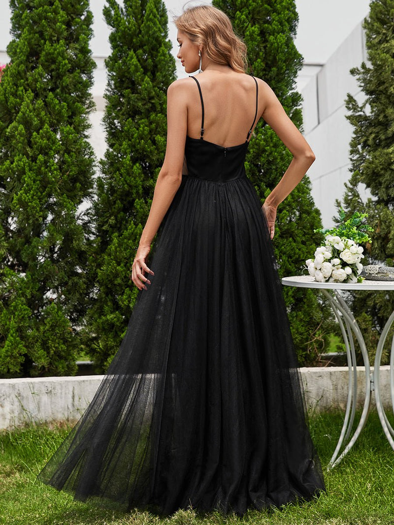 Taree black beaded tulle ball gown s8 Express NZ wide - Bay Bridal and Ball Gowns