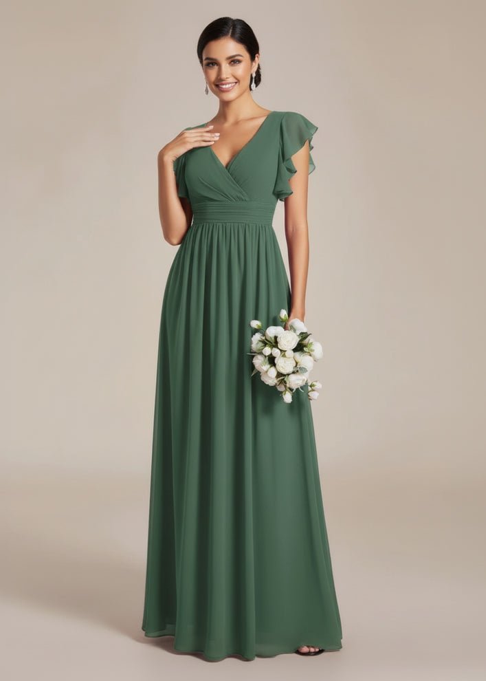 olive green bridesmaid dresses nz Chiffon Dress with Open Back Color:Iron Gray hemline drop with sweep Occasion:FESTIVAL Black Velvet Long Dress