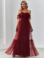 Tilly burgundy Bridgerton style ball gown s16 Express NZ wide - Bay Bridal and Ball Gowns