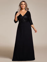 Yara black chiffon and sequin evening ball dress Express NZ Wide - Bay Bridal and Ball Gowns