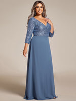 Yara decorated chiffon bridesmaid or ball dress - Bay Bridal and Ball Gowns