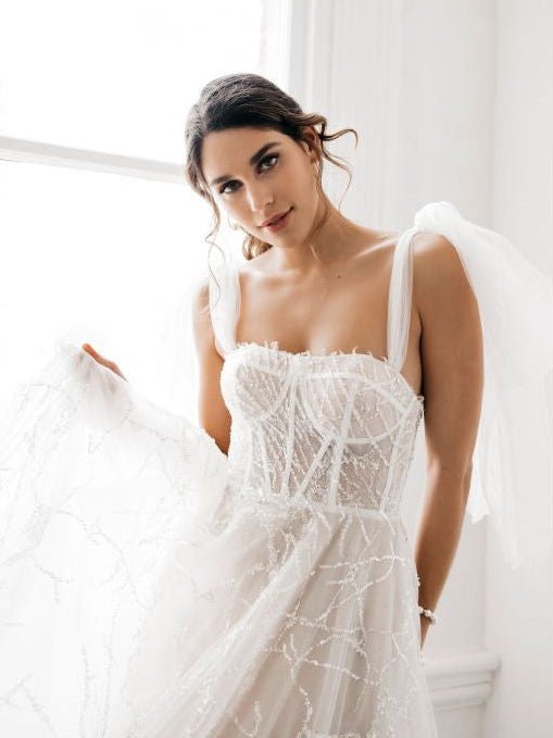 Zavana Couture tulle sparkling wedding gown s12 Express NZ Wide - Bay Bridal and Ball Gowns