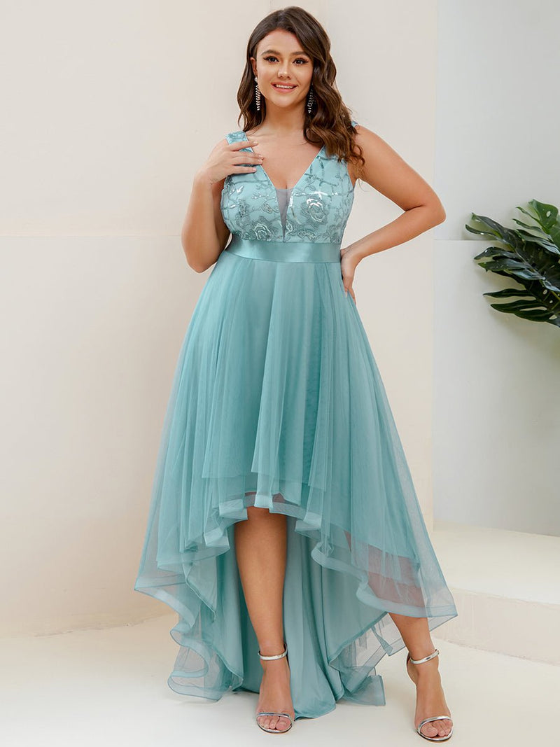 Loretta tulle ball or bridesmaid High Low evening dress - Bay Bridal and Ball Gowns