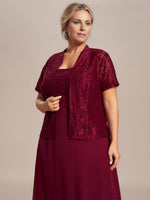 Aella two piece mother of the bride/groom suit in Burgundy Express NZ wide - Bay Bridal and Ball Gowns