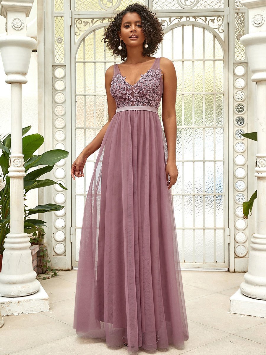 Alexa bridesmaid dress in dusky rose Express NZ wide - Bay Bridal and Ball Gowns