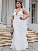 Alissia wide strap plus size wedding dress in ivory size 26 Express NZ wide - Bay Bridal and Ball Gowns