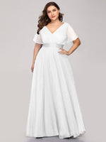 Alma flutter sleeve tulle wedding gown in Ivory - Bay Bridal and Ball Gowns