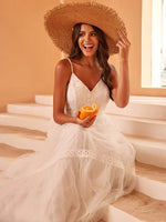 Amber crochet boho ivory wedding dress size 16 Express NZ wide - Bay Bridal and Ball Gowns