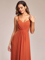 Aminata burnt orange dress with lace up back s14 Express NZ wide - Bay Bridal and Ball Gowns