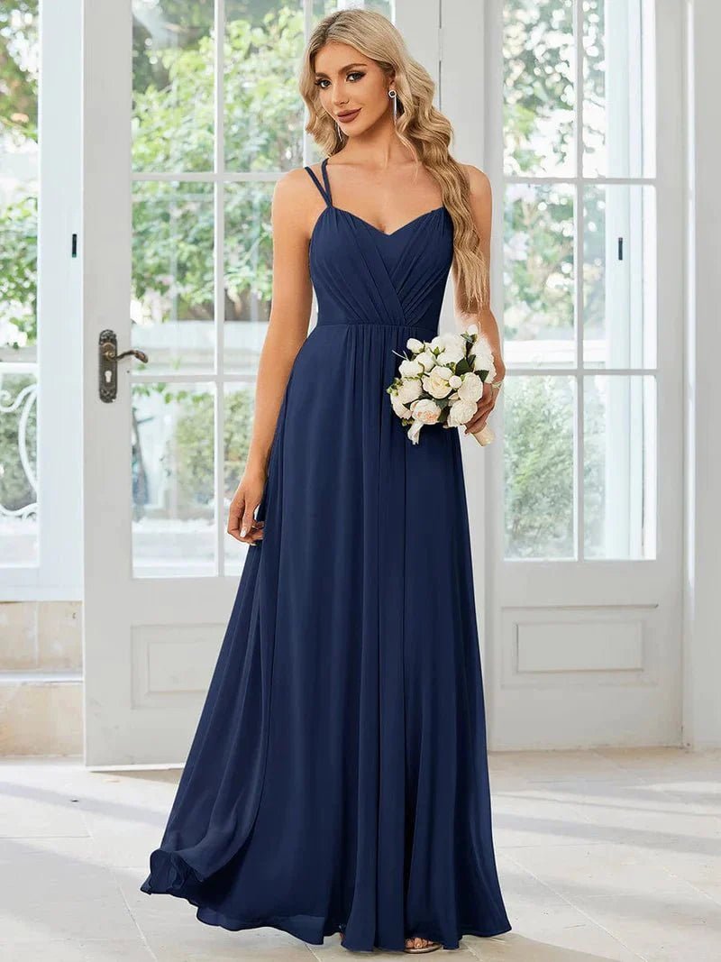 Lace navy bridesmaid dresses hot sale