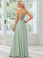Aminata sage green bridesmaid gown size 18 Express NZ wide - Bay Bridal and Ball Gowns