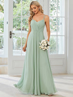 Aminata sage green bridesmaid gown size 18 Express NZ wide - Bay Bridal and Ball Gowns