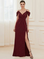 Anahera sparkling ball dress in burgundy size 8 Express NZ wide - Bay Bridal and Ball Gowns