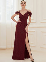 Anahera sparkling ball dress in burgundy size 8 Express NZ wide - Bay Bridal and Ball Gowns