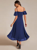 Angel navy drop sleeve knee length dress s14 Express NZ wide - Bay Bridal and Ball Gowns