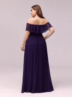 Angelina ball/bridesmaid dress with split in purple size 18 Express NZ wide - Bay Bridal and Ball Gowns