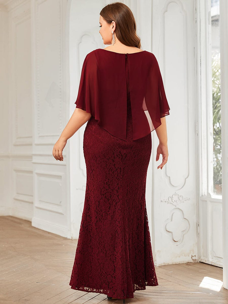 Ashly lace and chiffon coverup Mother of the Bride Dress - Bay Bridal and Ball Gowns