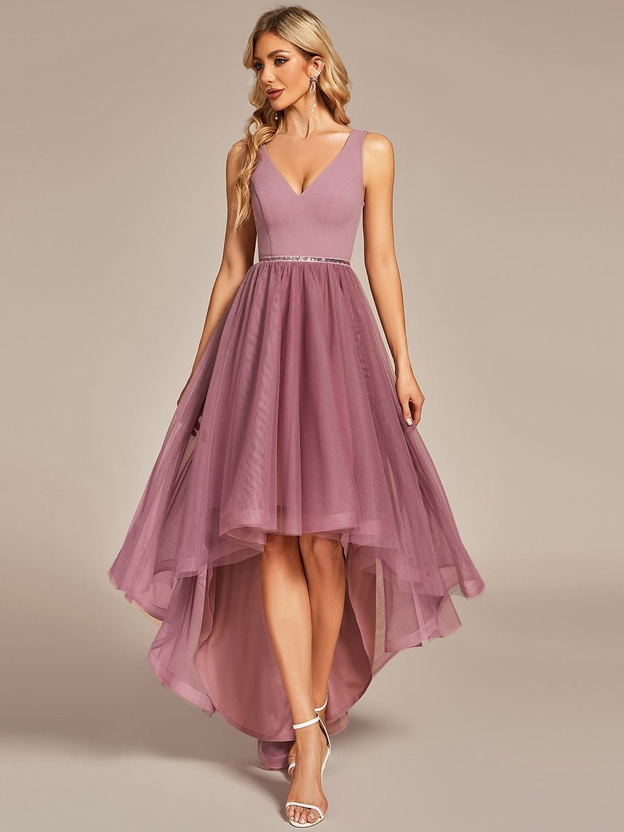Athena tulle party dress in dusky rose Express NZ wide - Bay Bridal and Ball Gowns