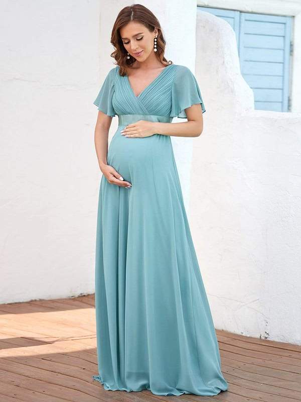 Maternity Sleeved Dress with Waist Stretch Size 8 28