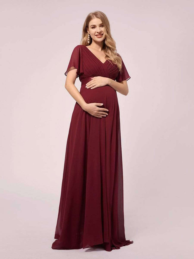 Billie chiffon maternity bridesmaid dress in baby shades - Bay Bridal and Ball Gowns