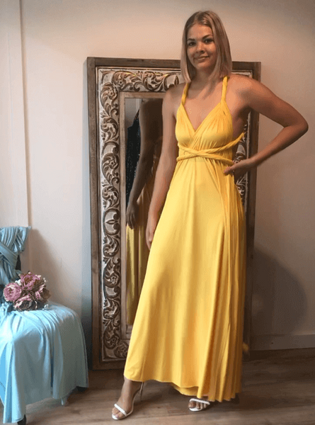 Yellow clearance multiway dress