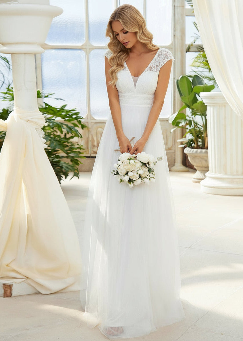 blue dress for baby girl Brittany Boho Wedding Dress with Sleeve