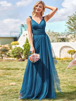 Cammy sleeveless tulle bridesmaid dress in teal size 20 Express NZ wide - Bay Bridal and Ball Gowns