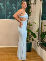 Candy light blue sequin ball dress Express NZ wide - Bay Bridal and Ball Gowns