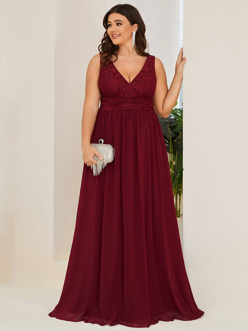 Charlie lace and chiffon burgundy size 10 bridesmaid dress Express NZ wide - Bay Bridal and Ball Gowns