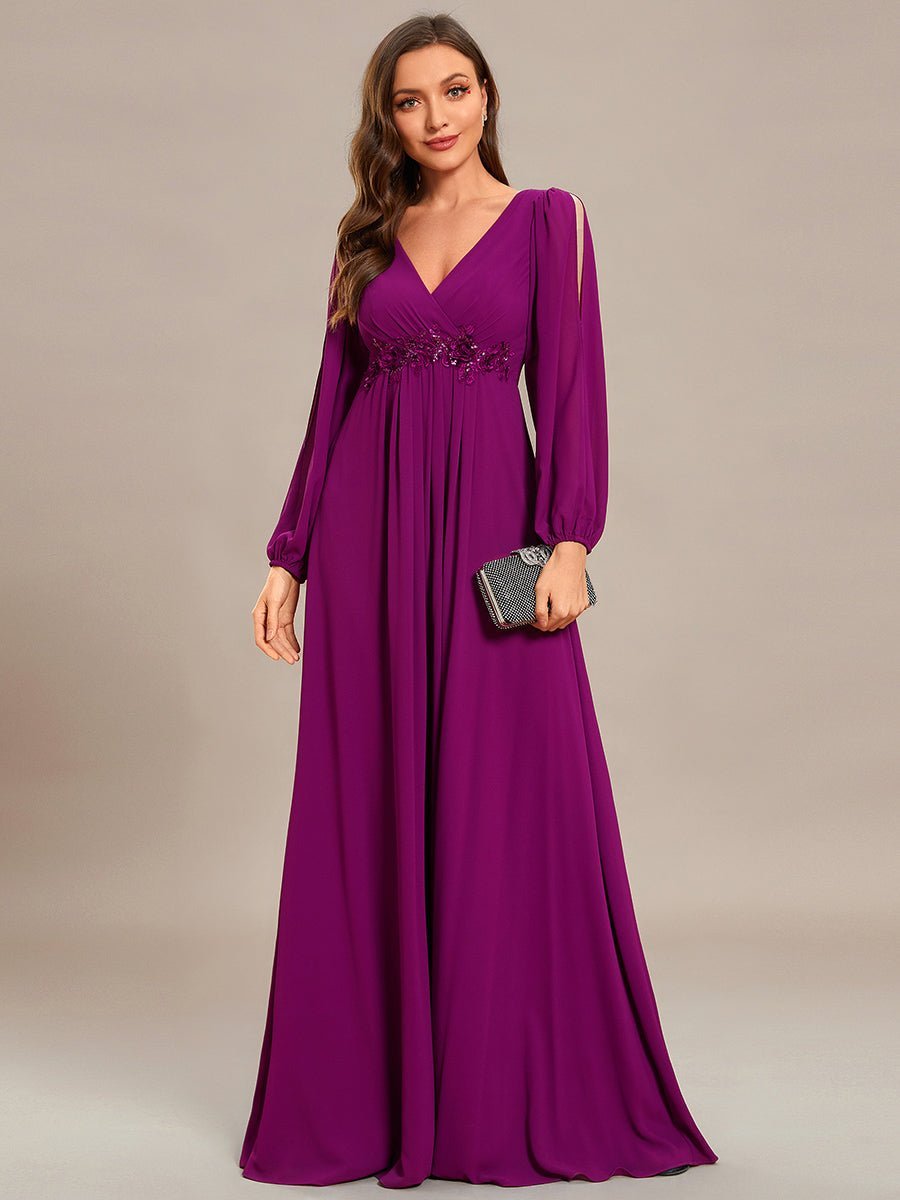 Cindy sleeved ball or evening dress in more colors - Bay Bridal and Ball Gowns